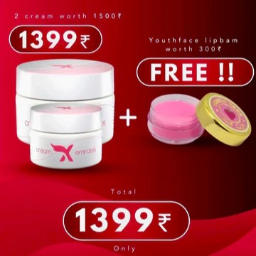 2 FACE WHITENING CREAM & FREE LIP BALM