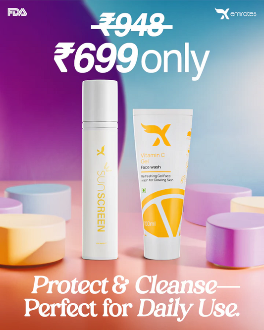 Sunscreen & Vitamin C Gel Face Wash - Combo Offer